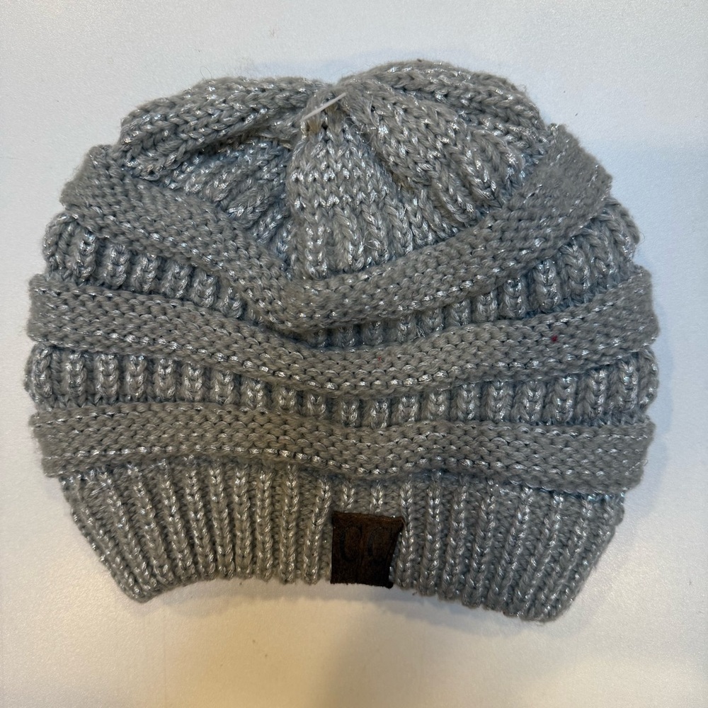CC Boutique Gray Knit Beanie